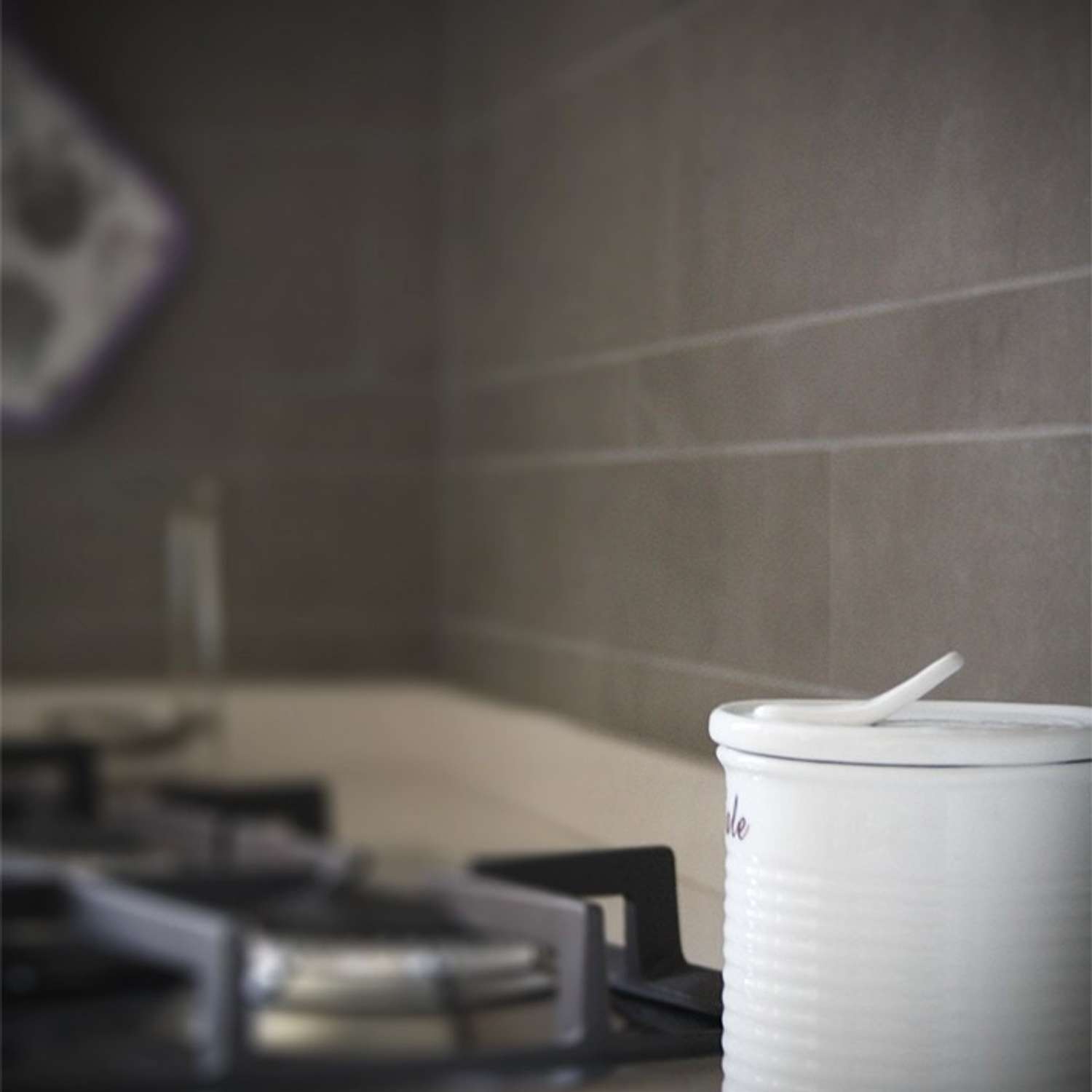 Terratinta Betontech Clay full-body porcelain stoneware wall tile in contemporary bathroom setting with matte concrete-look finish