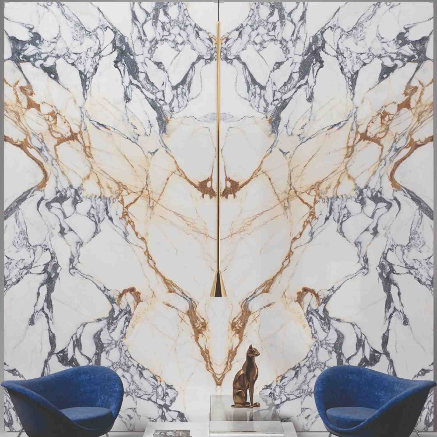 Level Porcelain Stoneware Calacatta Paonazzo Vena Aperta Polished Slab