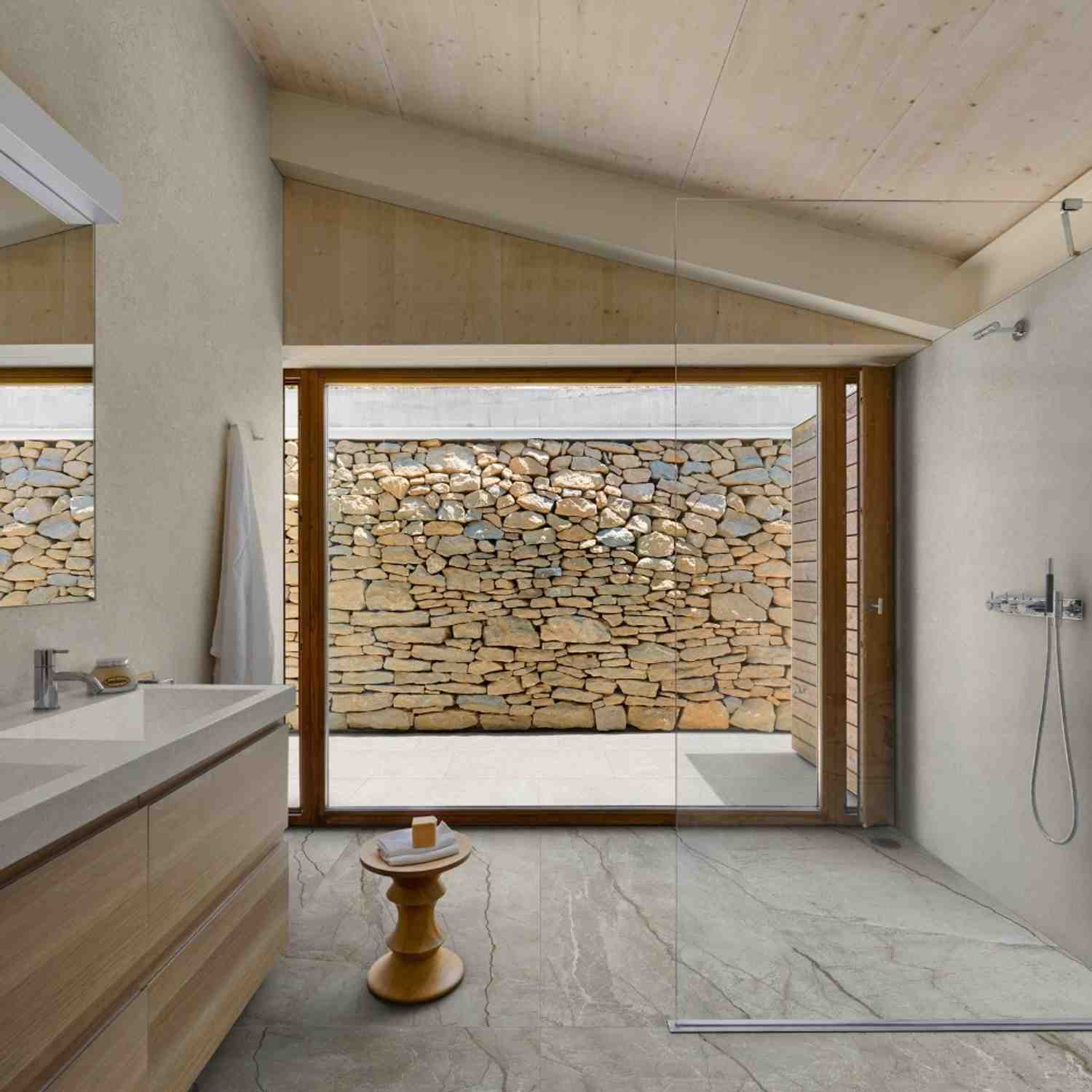 Silver Root Beige Marble-Look Porcelain Tile Kitchen Floor Application